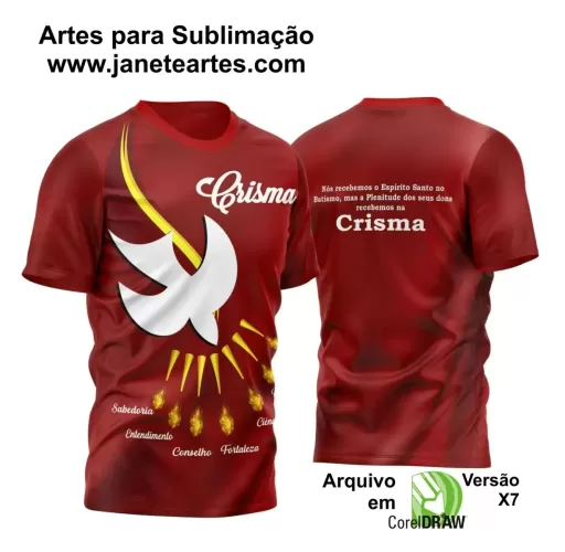 Arte Estampa - Camisa Religião - Crisma - 2024 - 2025