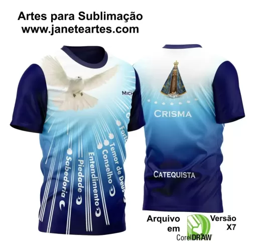 Arte Estampa - Camisa Religião - Crisma - 2024 - 2025