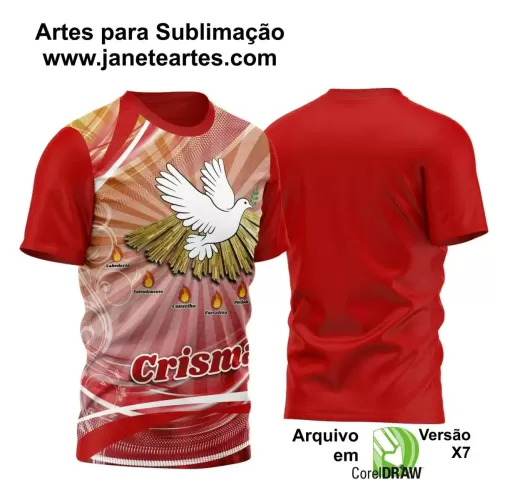 Arte Estampa - Camisa Religião - Crisma - 2024 - 2025