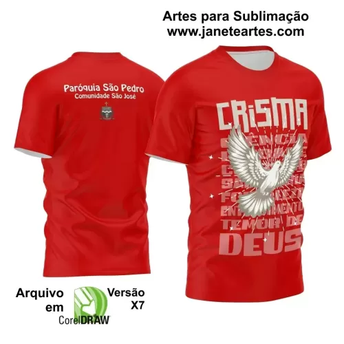 Arte Estampa - Camisa Religião - Crisma - 2024 - 2025