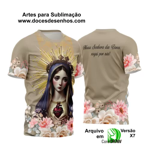 Arte Estampa - Camisa Religião - Nossa Senhora das Dores - 2024 - 2025