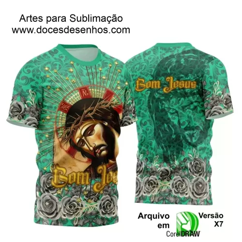 Arte Estampa - Camisa Verde - Religião 2024 - Jesus Cristo