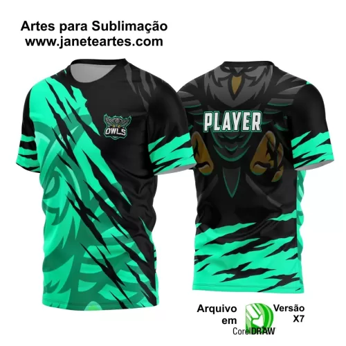 Arte Estampa - Camisa Verde e Preta - Game 2024 - 2025