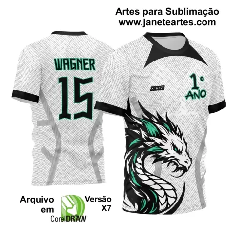 Arte Estampa - Camisa de Interclasse - Dragão 2024-2025