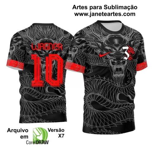 Arte Estampa - Camisa de Interclasse - Dragão 2024-2025