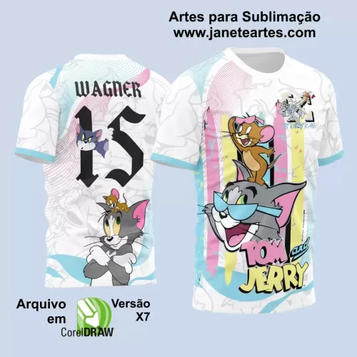 Arte Estampa - Camisa de Interclasse - Tom e Jerry - Desenho - 2024 - 2025 