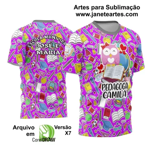 Arte Estampa - Camisa de Professora - 2024 - 2025