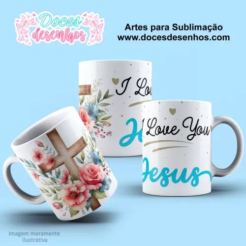 Arte Estampa Caneca - Sublimação - Cristã - Religião - 2024 - 2025