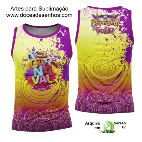 Arte Uniforme Camisa - Bloco Abadá Sublimação Carnaval 2024 - 2025