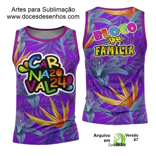 Arte Uniforme Camisa - Bloco Abadá Sublimação Carnaval 2024 - 2025