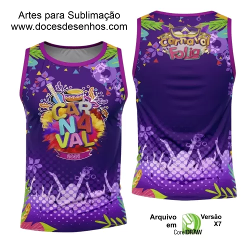 Arte Uniforme Camisa - Bloco Abadá Sublimação Carnaval 2024 - 2025