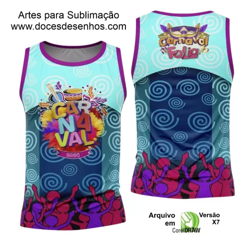 Arte Uniforme Camisa - Bloco Abadá Sublimação Carnaval 2024 - 2025