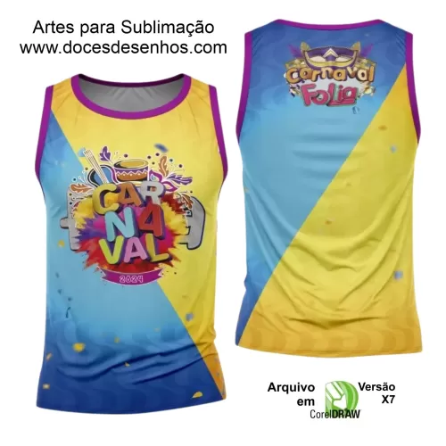 Arte Uniforme Camisa - Bloco Abadá Sublimação Carnaval 2024 - 2025