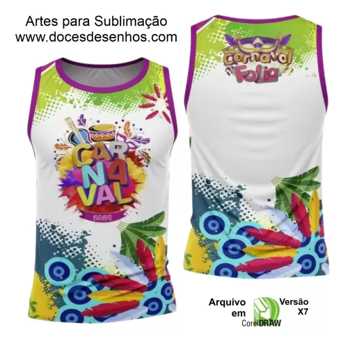 Arte Uniforme Camisa - Bloco Abadá Sublimação Carnaval 2024 - 2025