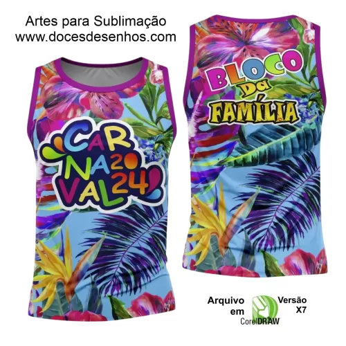 Arte Uniforme Camisa - Bloco Abadá Sublimação Carnaval 2024 - 2025