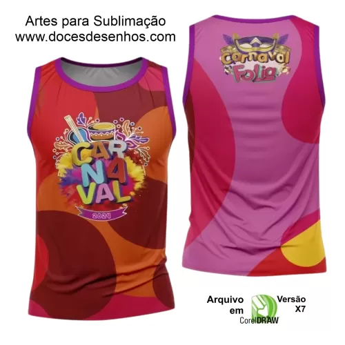 Arte Uniforme Camisa - Bloco Abadá Sublimação Carnaval 2024 - 2025