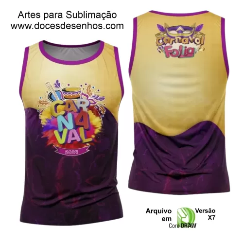 Arte Uniforme Camisa - Bloco Abadá Sublimação Carnaval 2024 - 2025