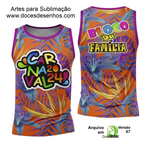 Arte Uniforme Camisa - Bloco Abadá Sublimação Carnaval 2024 - 2025