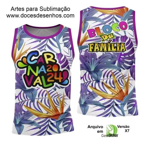 Arte Uniforme Camisa - Bloco Abadá Sublimação Carnaval 2024 - 2025