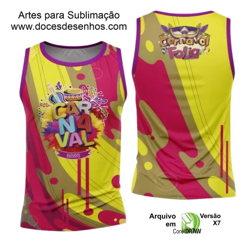 Arte Uniforme Camisa - Bloco Abadá Sublimação Carnaval 2024 - 2025