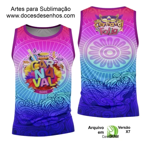 Arte Uniforme Camisa - Bloco Abadá Sublimação Carnaval 2024 - 2025