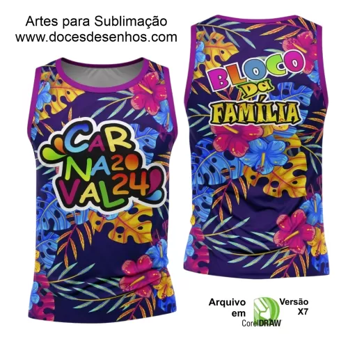 Arte Uniforme Camisa - Bloco Abadá Sublimação Carnaval 2024 - 2025