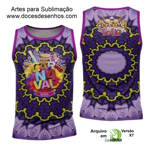 Arte Uniforme Camisa - Bloco Abadá Sublimação Carnaval 2024 - 2025