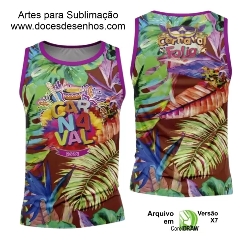 Arte Uniforme Camisa - Bloco Abadá Sublimação Carnaval 2024 - 2025