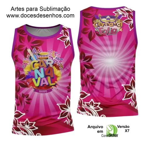 Arte Uniforme Camisa - Bloco Abadá Sublimação Carnaval 2024 - 2025