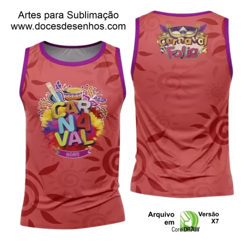 Arte Uniforme Camisa - Bloco Abadá Sublimação Carnaval 2024 - 2025