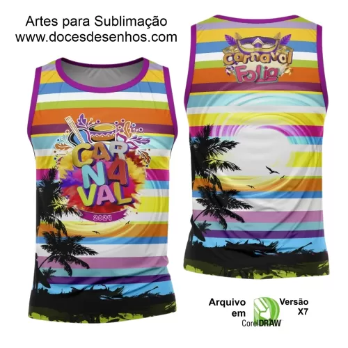 Arte Uniforme Camisa - Bloco Abadá Sublimação Carnaval 2024 - 2025