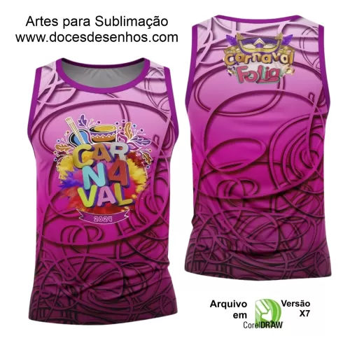 Arte Uniforme Camisa - Bloco Abadá Sublimação Carnaval 2024 - 2025