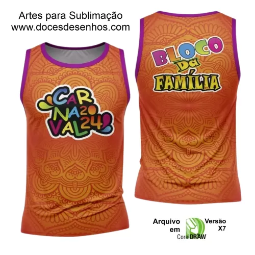 Arte Uniforme Camisa - Bloco Abadá Sublimação Carnaval 2024 - 2025