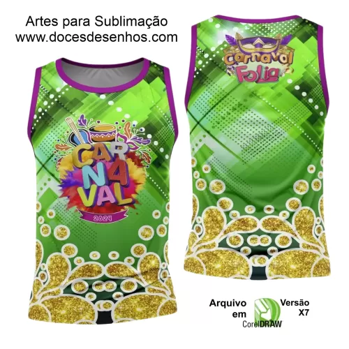 Arte Uniforme Camisa - Bloco Abadá Sublimação Carnaval 2024 - 2025