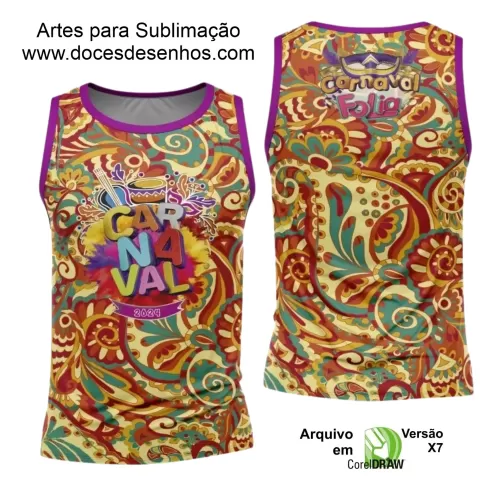 Arte Uniforme Camisa - Bloco Abadá Sublimação Carnaval 2024 - 2025