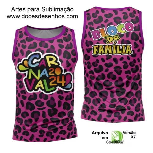 Arte Uniforme Camisa - Bloco Abadá Sublimação Carnaval 2024 - 2025