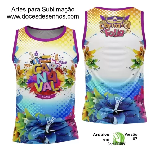 Arte Uniforme Camisa - Bloco Abadá Sublimação Carnaval 2024 - 2025