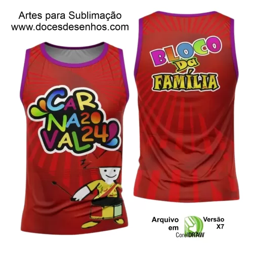 Arte Uniforme Camisa - Bloco Abadá Sublimação Carnaval 2024 - 2025