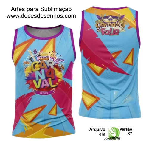 Arte Uniforme Camisa - Bloco Abadá Sublimação Carnaval 2024 - 2025