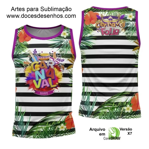 Arte Uniforme Camisa - Bloco Abadá Sublimação Carnaval 2024 - 2025