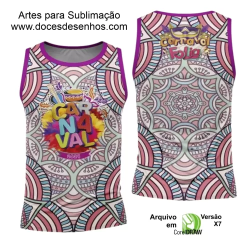 Arte Uniforme Camisa - Bloco Abadá Sublimação Carnaval 2024 - 2025