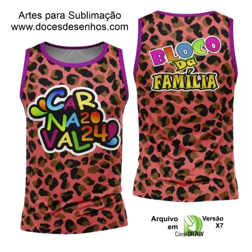 Arte Uniforme Camisa - Bloco Abadá Sublimação Carnaval 2024 - 2025