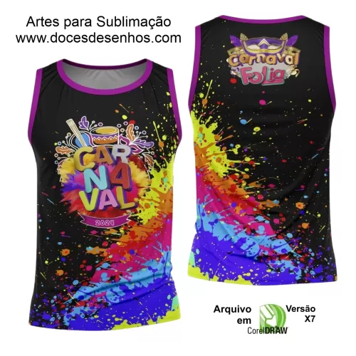 Arte Uniforme Camisa - Bloco Abadá Sublimação Carnaval 2024 - 2025