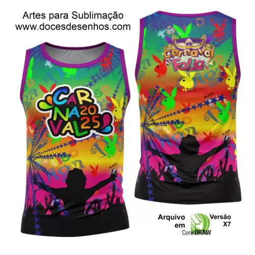 Arte Uniforme Camisa - Bloco Abadá Sublimação Carnaval - 2025