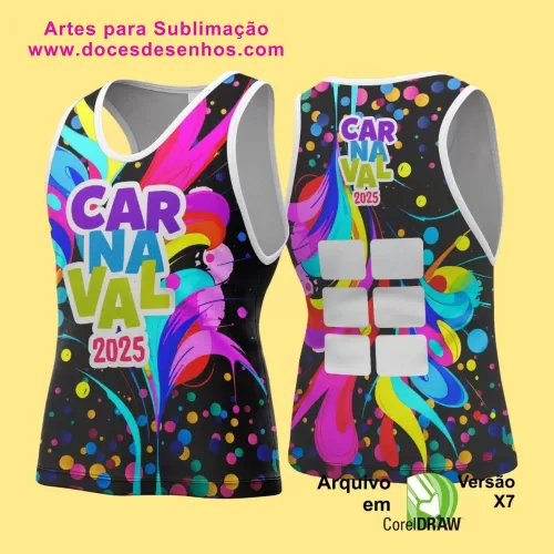 Arte Uniforme Camisa - Bloco Abadá Sublimação Carnaval - 2025