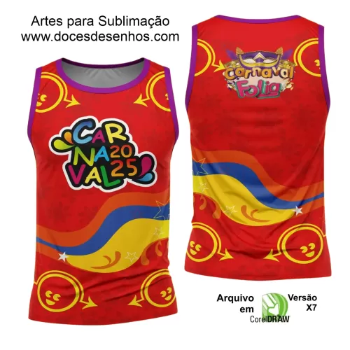 Arte Uniforme Camisa - Bloco Abadá Sublimação Carnaval - 2025