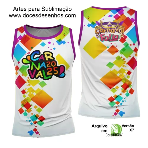 Arte Uniforme Camisa - Bloco Abadá Sublimação Carnaval - 2025