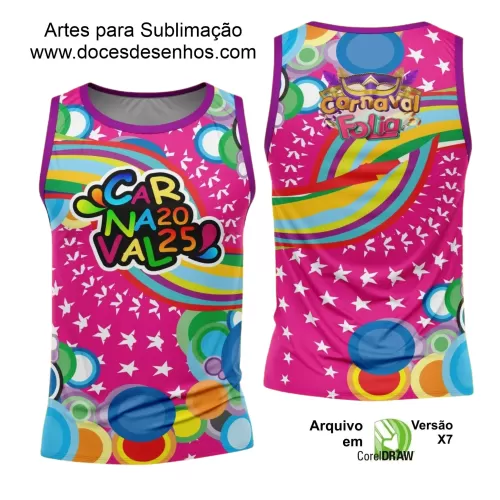 Arte Uniforme Camisa - Bloco Abadá Sublimação Carnaval - 2025