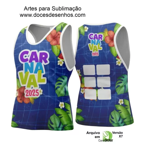 Arte Uniforme Camisa - Bloco Abadá Sublimação Carnaval - 2025