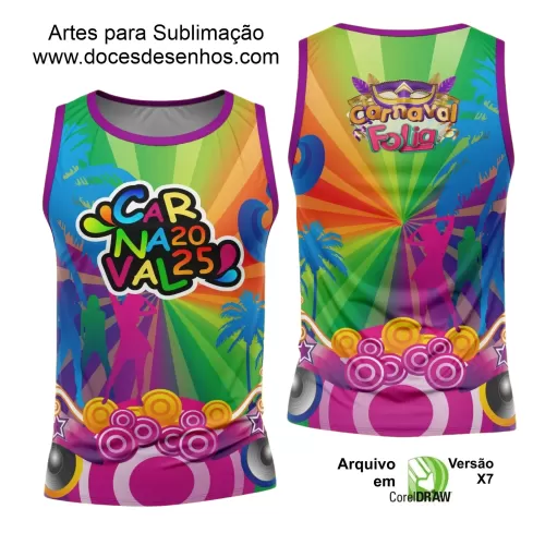 Arte Uniforme Camisa - Bloco Abadá Sublimação Carnaval - 2025